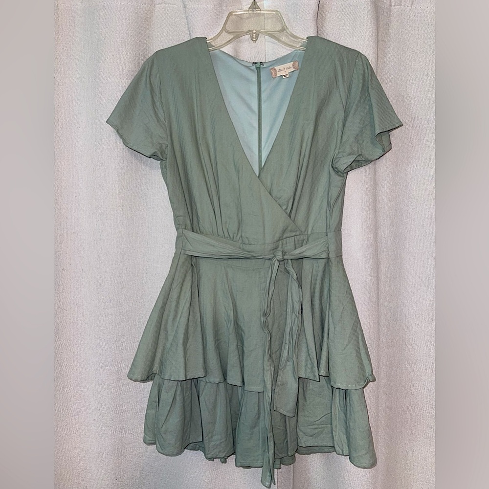 Altard State Green Romper Dress